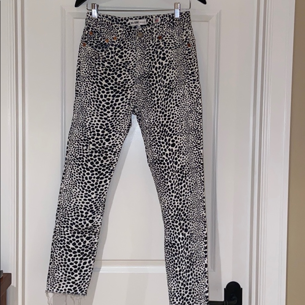 ReDone Originals Animal Print Jeans